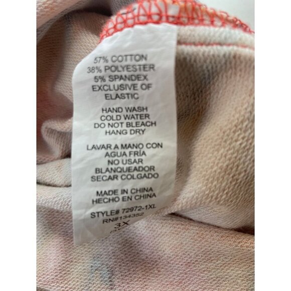 Ambiance Tie Dye Women's Shorts 3X - Picture 5 of 5